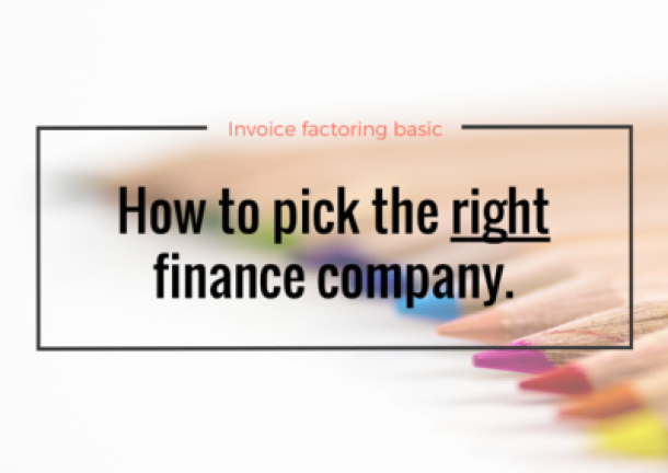 text: How to pick the right finance company