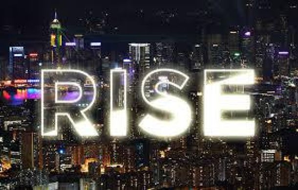 Text: RISE