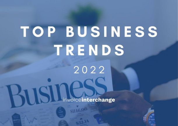 Text: Top Business Trends in 2022