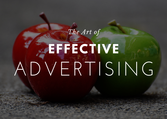 text: The art of effective advertising