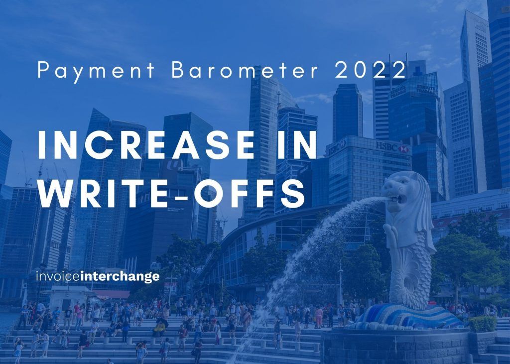 Text: payment barometer 2022 Increase in write offs