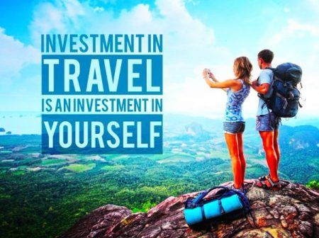text: Investment In travel is an investment in yourself