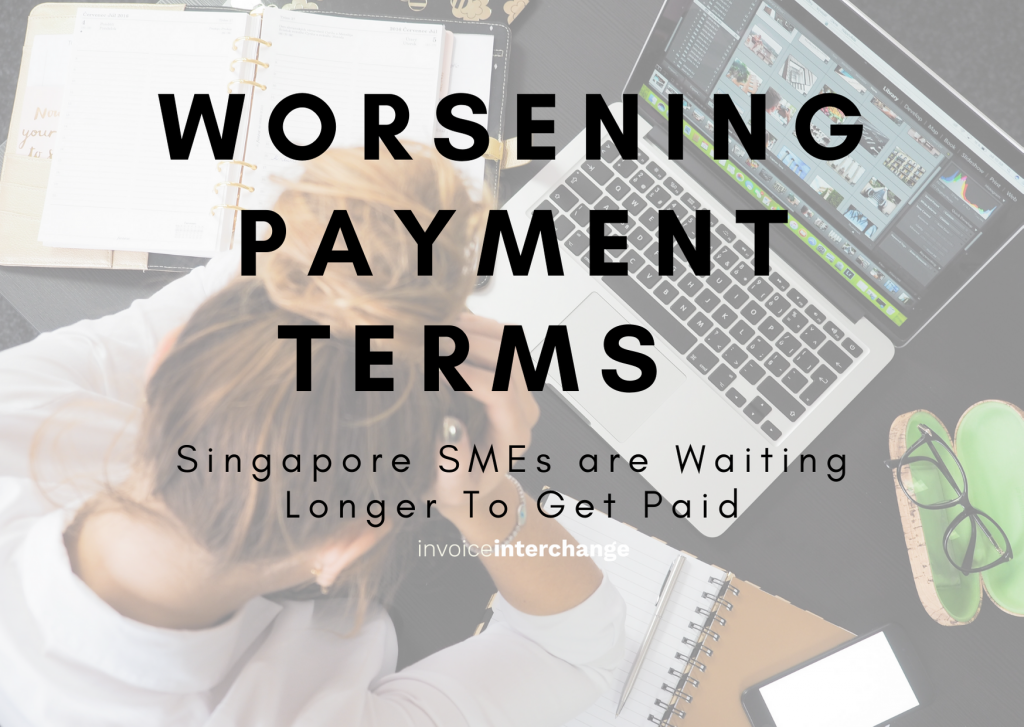 text: Worsening payment terms - Singapore smes are waiting longer to get paid