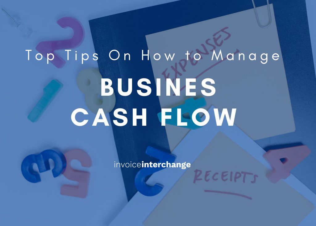 Text: Top 5 Tips for Managing Business Cash flow