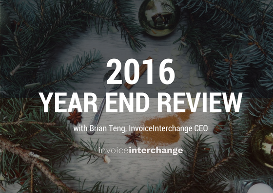 text: 2016 Year and Review with Brain Tend Invoice Interchange CEO