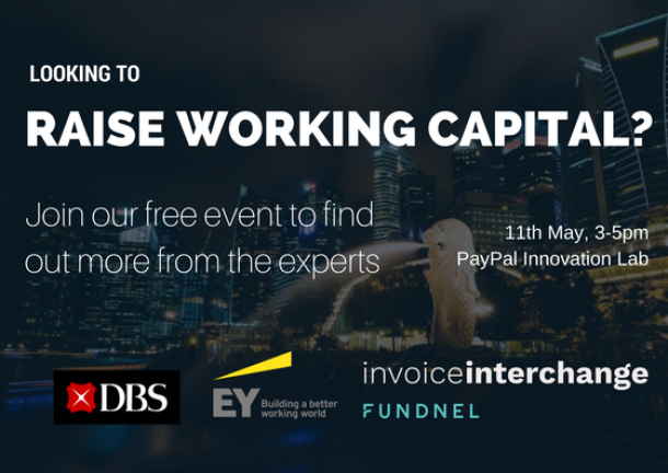 text: Looking to Raise Working Capital - join our free event to find out more from the experts